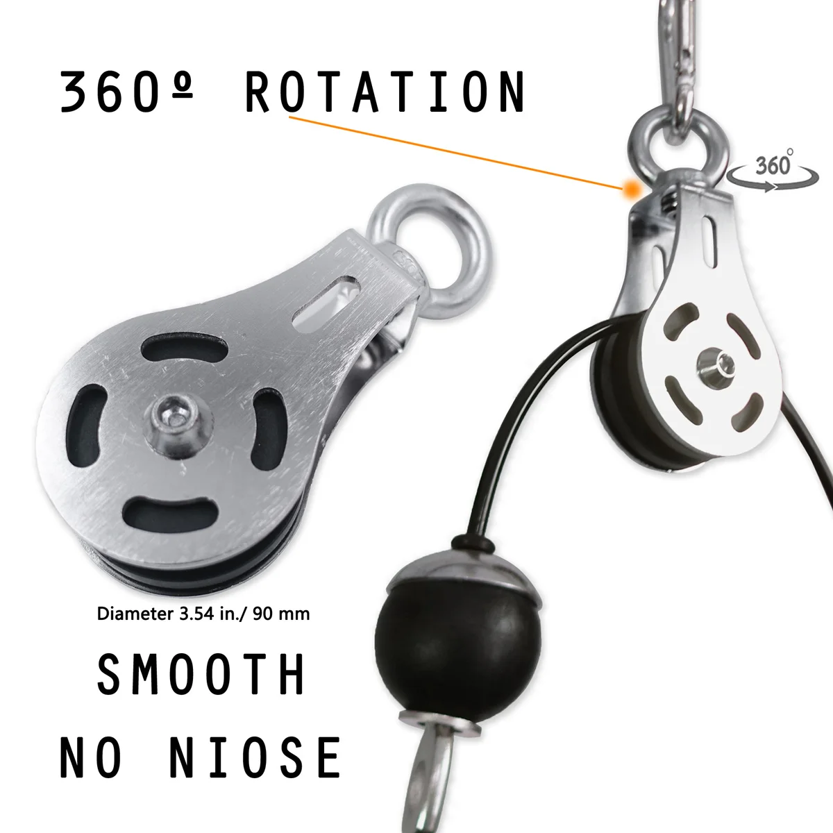 2M/2.5M Pulley Cable Machine System DIY Muscle Strength Loading Pin Tricep Rope for Triceps Pull Down Home Gym Fitness Equipment 
2M/2.5M Pulley Cable Machine System DIY Muscle Strength Loading Pin Tricep Rope for Triceps Pull Down Home Gym Fitness Equipment