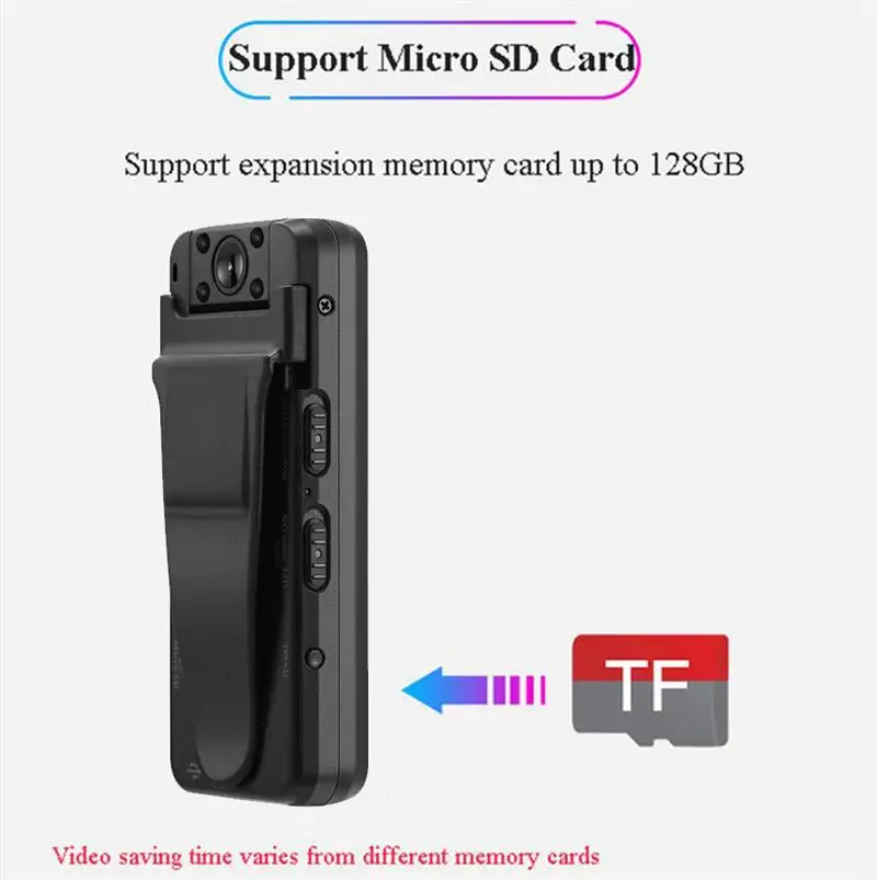 A8Z mini HD 1080P mini camera, portable night vision camera, video recorder, HD picture quality, 180 adjustable bracket design
A8Z mini HD 1080P mini camera, portable night vision camera, video recorder, HD picture quality, 180 adjustable bracket design