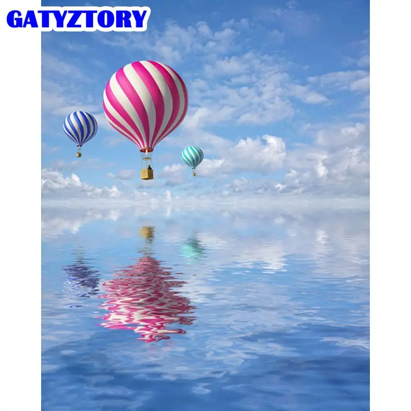 GATYZTORY Painting By Number Hot-Air Balloon HandPainted Painting Art Gift DIY Drawing On Canvas Pictures By Number Blue Sky Kit
GATYZTORY Painting By Number Hot-Air Balloon HandPainted Painting Art Gift DIY Drawing On Canvas Pictures By Number Blue Sky Kit