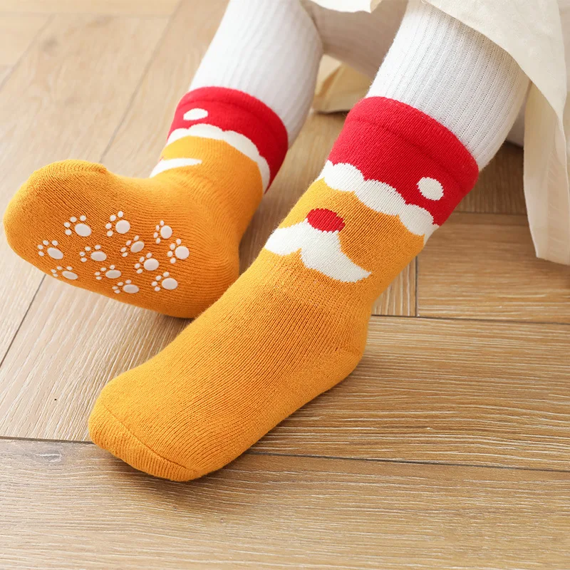 3Pcs Winter Baby Toddlers Soft Cotton Thicken Christmas Cartoon Socks for Kids Newborn Infant Dispensing Non-slip Floor Socks
3Pcs Winter Baby Toddlers Soft Cotton Thicken Christmas Cartoon Socks for Kids Newborn Infant Dispensing Non-slip Floor Socks