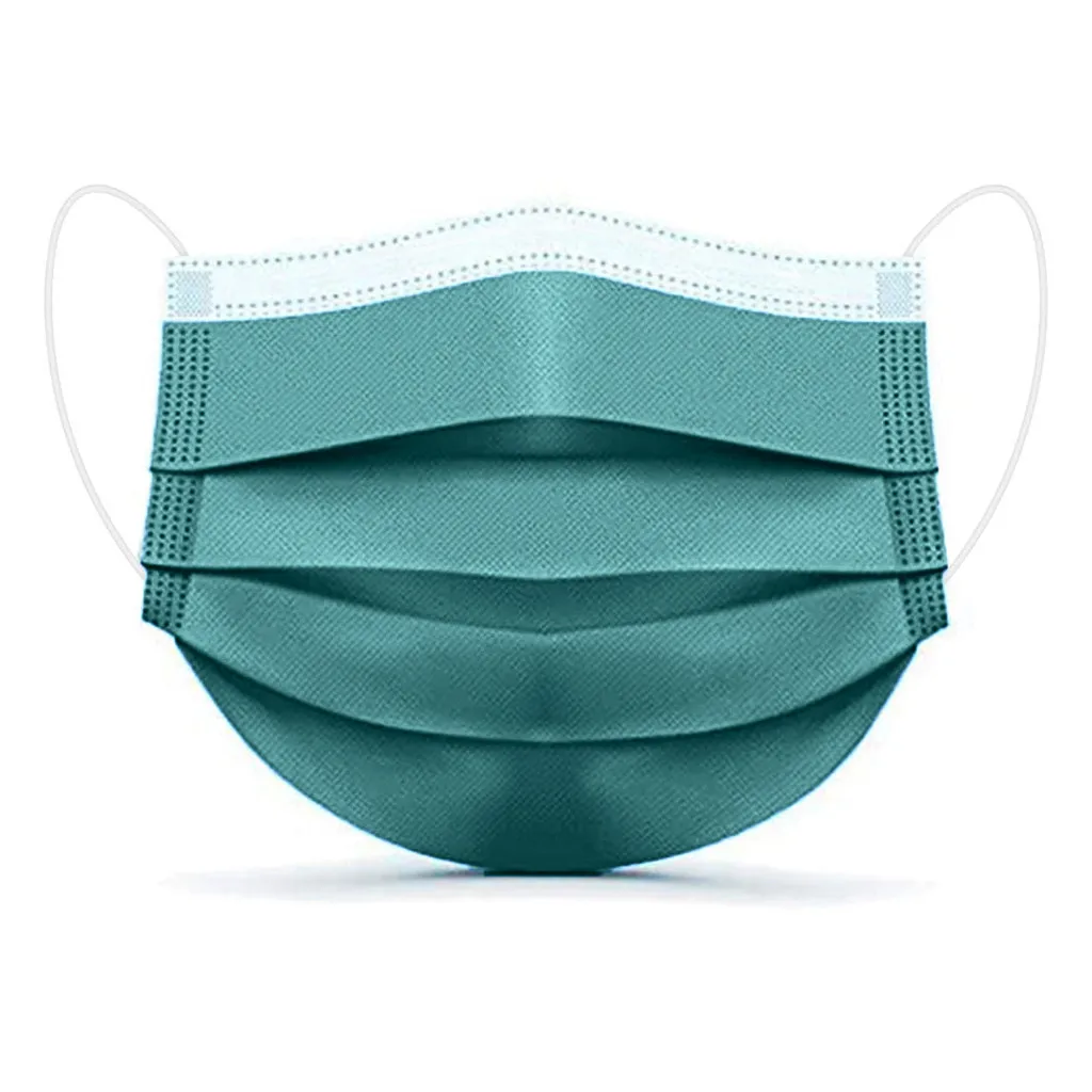New 10pcs Disposable Safety Non-woven 3-layer Ear Loop Filter Mask Green Mouth Face Mask Adult Breathable Mask
New 10pcs Disposable Safety Non-woven 3-layer Ear Loop Filter Mask Green Mouth Face Mask Adult Breathable Mask