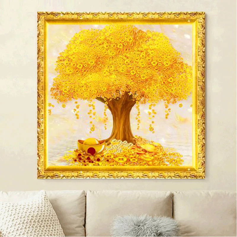 DIY 5D Diamond Painting Gold Tree Embroidery Rhinestones Cross Stitch Kit Full Drill Art Picture Painting by Numbers Decor Gift
DIY 5D Diamond Painting Gold Tree Embroidery Rhinestones Cross Stitch Kit Full Drill Art Picture Painting by Numbers Decor Gift