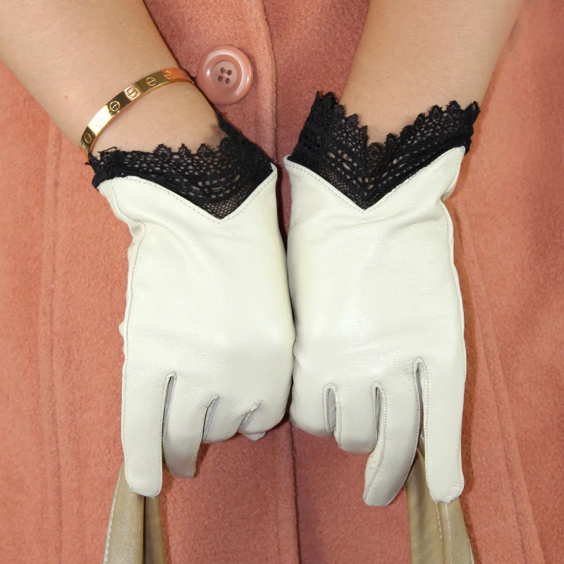 Genuine Leather Gloves Female Spring Silky Thin lining Style Unlined Fashion Elegant Woman's White Sheepskin Gloves
Genuine Leather Gloves Female Spring Silky Thin lining Style Unlined Fashion Elegant Woman's White Sheepskin Gloves