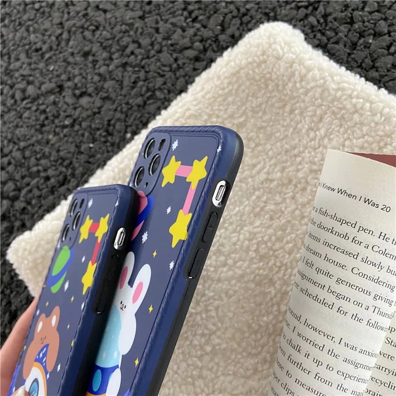 Cartoon astronaut Planet Bear Phone Cases For iPhone 12 11 Pro 7 8 Plus X XR XS Max SE2020 Soft TPU Clear Silicone Back Cover
Cartoon astronaut Planet Bear Phone Cases For iPhone 12 11 Pro 7 8 Plus X XR XS Max SE2020 Soft TPU Clear Silicone Back Cover