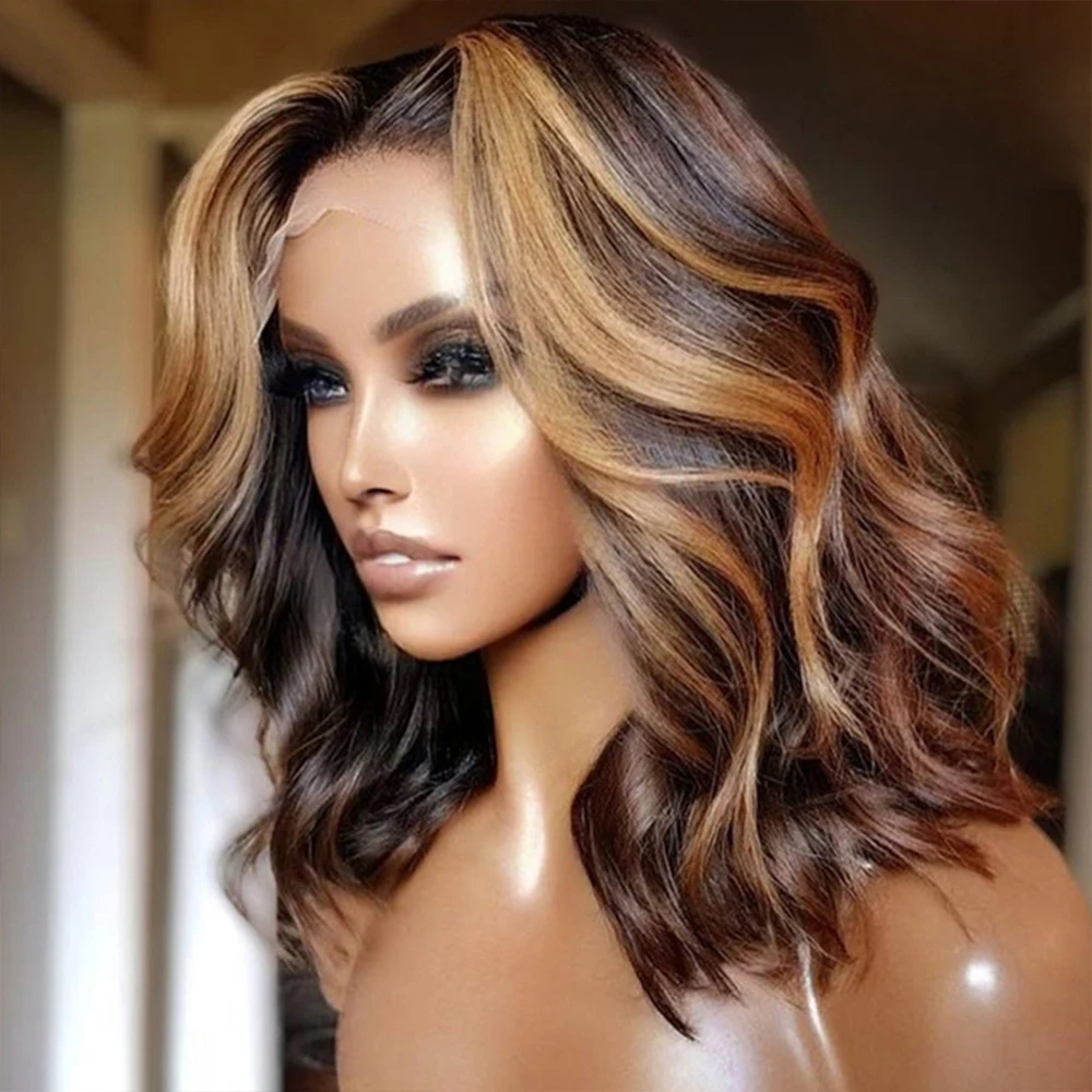 Highlight Wig Human Hair Wigs Short Bob Wig For Black Women T Part Brazilian Pre Plucked With Baby Hair Body Wave Lace Front Wig
Highlight Wig Human Hair Wigs Short Bob Wig For Black Women T Part Brazilian Pre Plucked With Baby Hair Body Wave Lace Front Wig