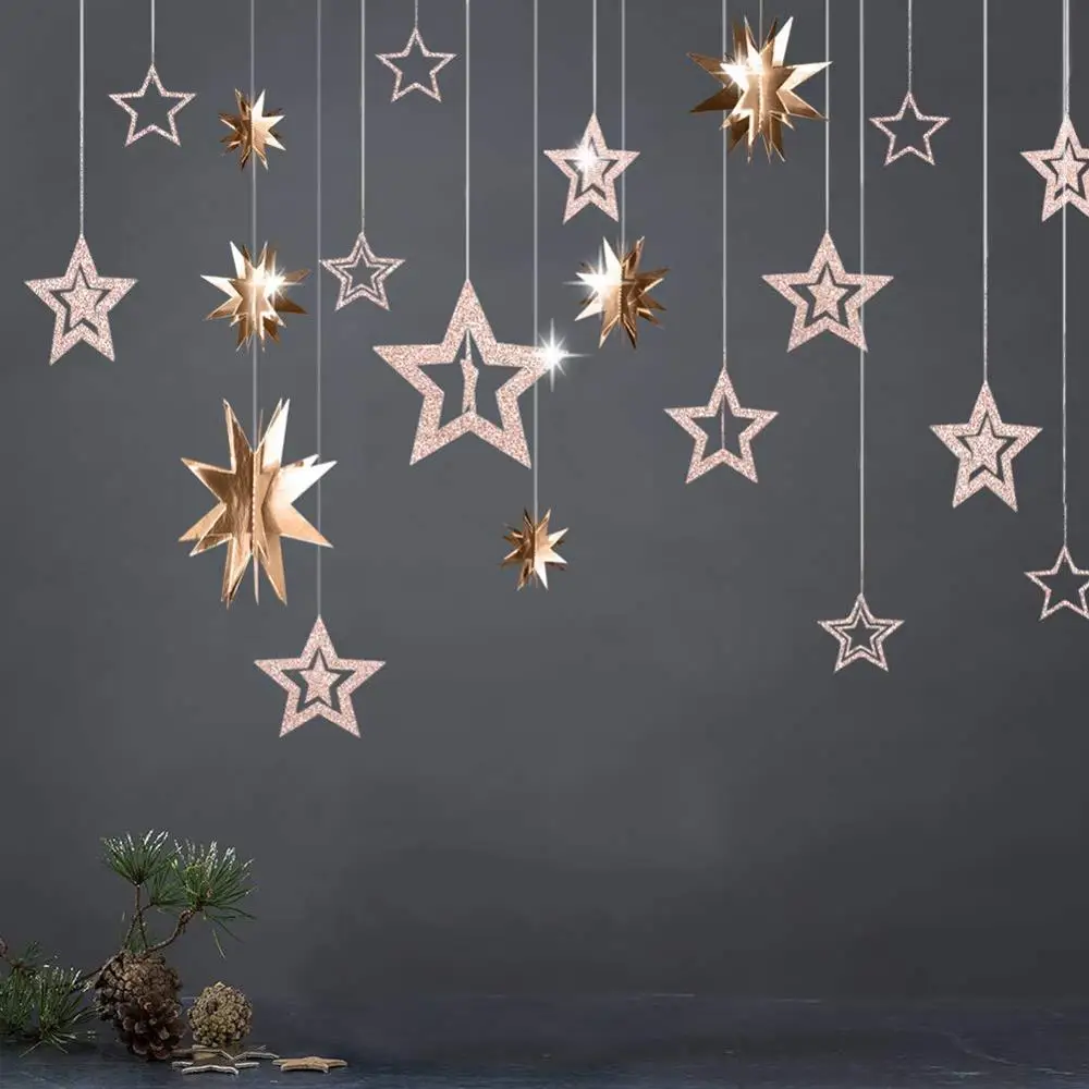 Twinkle Little Star Themed Party 3D Champagne Gold Hollow Star Garlands Hanging Decoration for Birthday Baby Shower Room Wedding
Twinkle Little Star Themed Party 3D Champagne Gold Hollow Star Garlands Hanging Decoration for Birthday Baby Shower Room Wedding