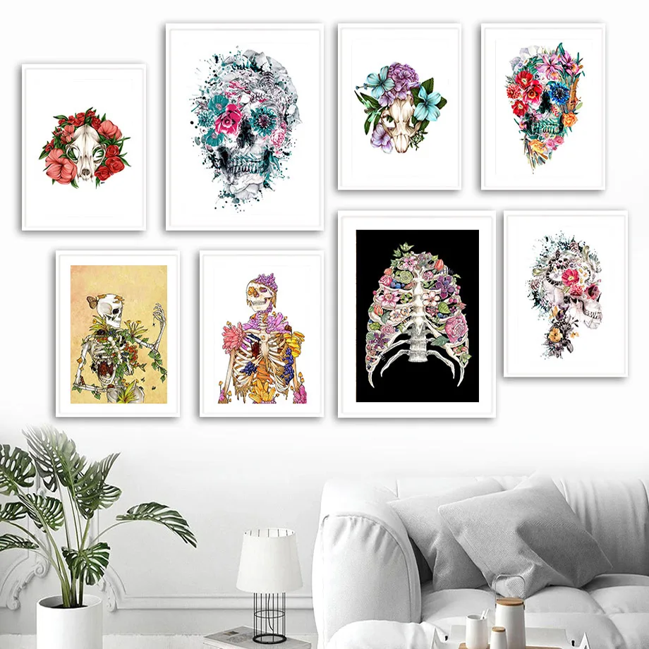 Skull Skeleton Flower Medicine Abstract Wall Art Canvas Painting Nordic Posters And Prints Wall Pictures For Living Room Decor
Skull Skeleton Flower Medicine Abstract Wall Art Canvas Painting Nordic Posters And Prints Wall Pictures For Living Room Decor