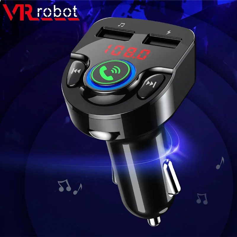 VR robot Car FM Transmitter Bluetooth 5.0 Music Audio Player Wireless Handsfree Car kit Adapter With Dual USB Fast Charging
VR robot Car FM Transmitter Bluetooth 5.0 Music Audio Player Wireless Handsfree Car kit Adapter With Dual USB Fast Charging