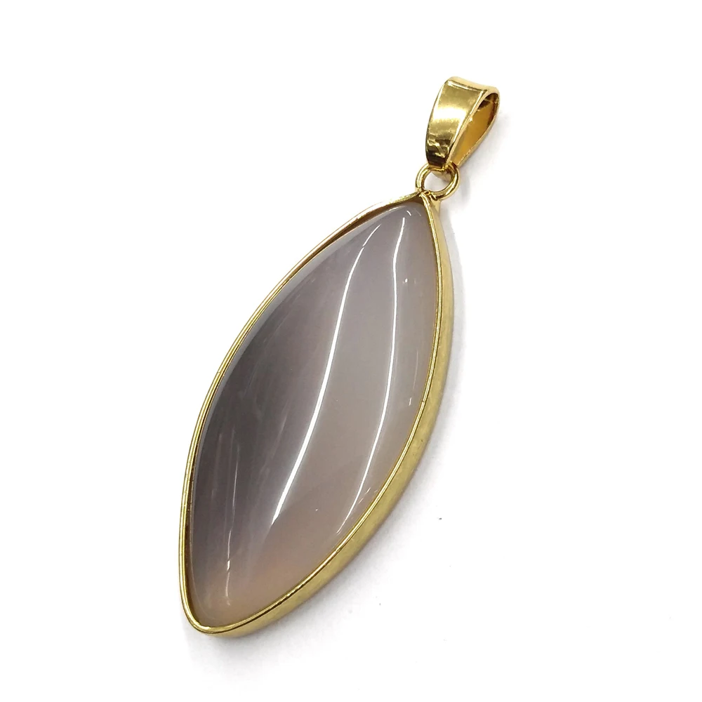 Natural Stone Gem Marquise Grey Agate Pendant Handmade Crafts DIY Retro Charm Elegant Necklace Jewelry Accessories Gift Making
Natural Stone Gem Marquise Grey Agate Pendant Handmade Crafts DIY Retro Charm Elegant Necklace Jewelry Accessories Gift Making