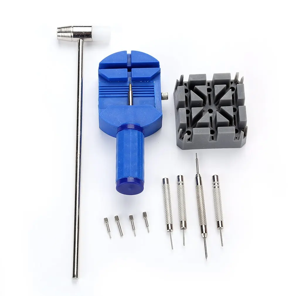 11PCS Simple Watch Repairing Tools Kit Durable Watch Belt Holder Pin Punches Hammer Set Adjuster Repair Tools Kit
11PCS Simple Watch Repairing Tools Kit Durable Watch Belt Holder Pin Punches Hammer Set Adjuster Repair Tools Kit