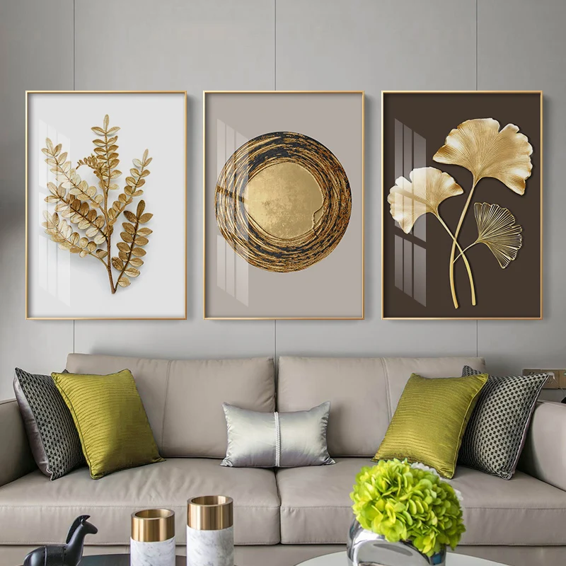 Abstract Modern Golden Leaf Wall Art Gold Circle Canvas Painting Nordic Poster Print Wall Pictures For Living Room Home Decor
Abstract Modern Golden Leaf Wall Art Gold Circle Canvas Painting Nordic Poster Print Wall Pictures For Living Room Home Decor