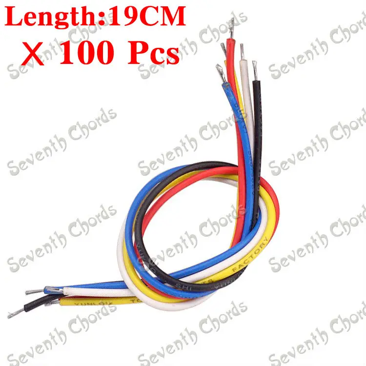 100 Pcs 19CM 22AWG Copper Pickup Hookup Wire Lead Cable For Electric Guitar Bass - 5 Colors:for choose
100 Pcs 19CM 22AWG Copper Pickup Hookup Wire Lead Cable For Electric Guitar Bass - 5 Colors:for choose