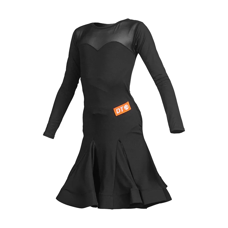 Mesh Latino Dance Dress For Girls Black Ballroom Practice Wear Rumba Dancer Outfits Performance Costume Tap Dance Wear
Mesh Latino Dance Dress For Girls Black Ballroom Practice Wear Rumba Dancer Outfits Performance Costume Tap Dance Wear