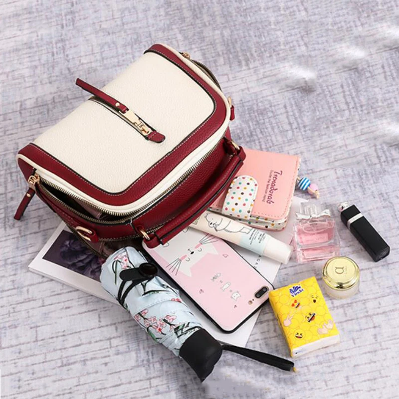 Fashion Stitching Shoulder Bag Women PU Leather Handbag Luxury Crossbody Bag New Chains Square Bag Lady Purse sac main
Fashion Stitching Shoulder Bag Women PU Leather Handbag Luxury Crossbody Bag New Chains Square Bag Lady Purse sac main