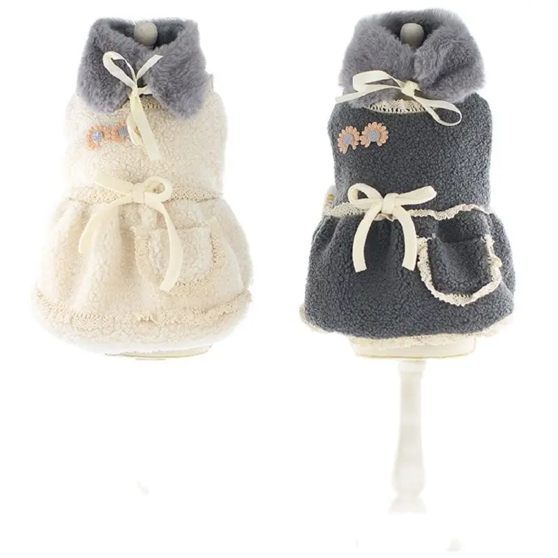 2021 New Luxury Fuax Fur Dog Dress Coat With Warm Collar Little Sunflower Princess Puppy Cat Clothing Winter Pet Apparel
2021 New Luxury Fuax Fur Dog Dress Coat With Warm Collar Little Sunflower Princess Puppy Cat Clothing Winter Pet Apparel