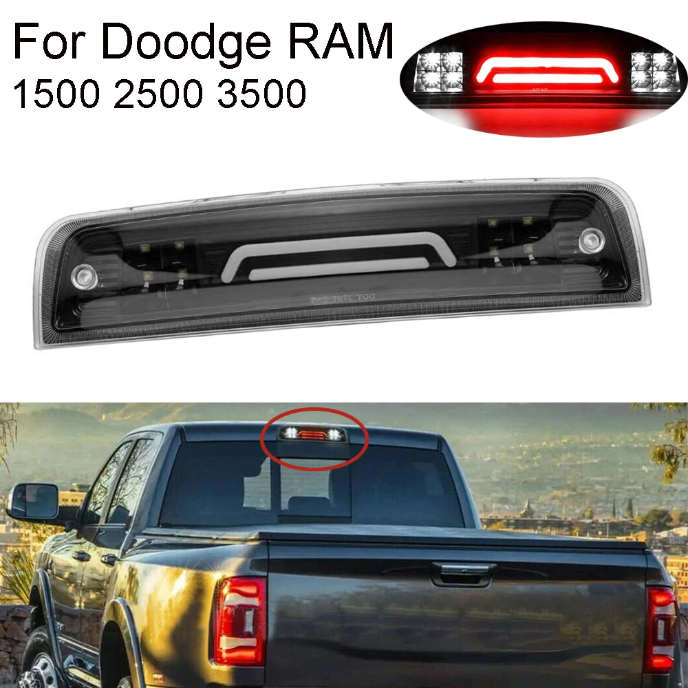 LED Smoke Third 3rd Brake Light Tail Rear Cargo Lamp Fit for Doodge RAM 1500 2500 3500 2009-2018 Car Tail Light Rear Stop Lamp
LED Smoke Third 3rd Brake Light Tail Rear Cargo Lamp Fit for Doodge RAM 1500 2500 3500 2009-2018 Car Tail Light Rear Stop Lamp