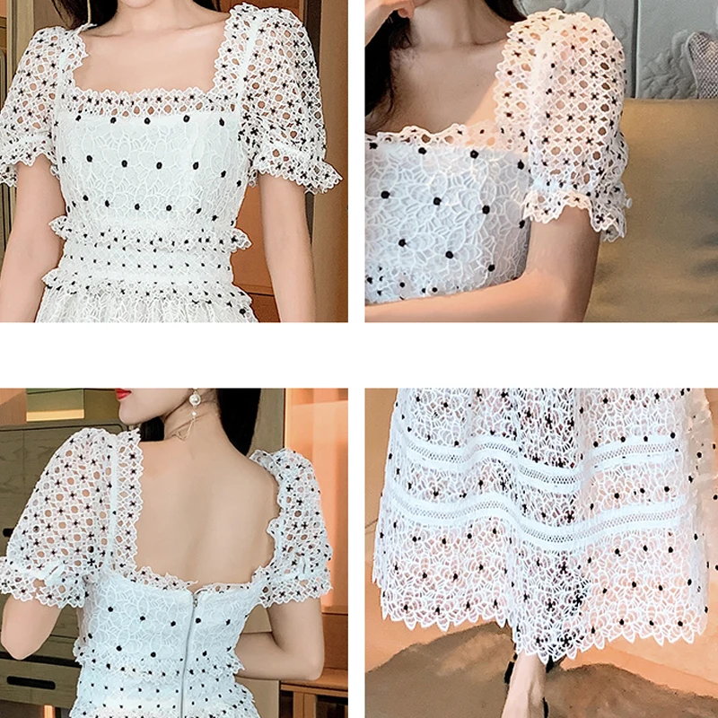 Mori Girl Dress Puff Sleeve French Square Collar Dress Summer 2020 Korean Fashion Street Dress Women Romantic Polka Dot Dresses
Mori Girl Dress Puff Sleeve French Square Collar Dress Summer 2020 Korean Fashion Street Dress Women Romantic Polka Dot Dresses