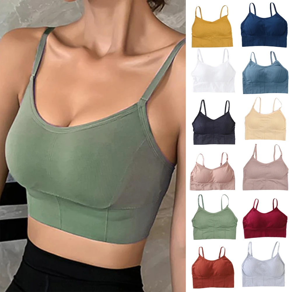 Women's Sports Bra Breathable Sweat-Wicking Lingerie Seamless Wire-Free Bras With Removable Pads Fitness Yoga Gym Sports Bra
Women's Sports Bra Breathable Sweat-Wicking Lingerie Seamless Wire-Free Bras With Removable Pads Fitness Yoga Gym Sports Bra