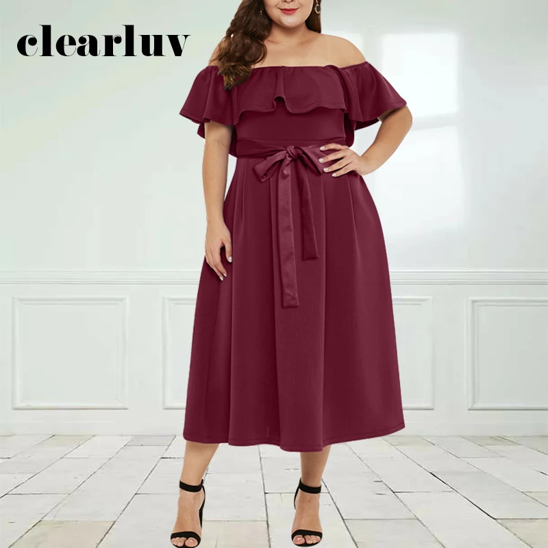Boat Neck Prom Gowns Ruffles Plus size Burgundy Black Tea-length Straight Zipper Back Customized Woman Party Dress 2020 T033
Boat Neck Prom Gowns Ruffles Plus size Burgundy Black Tea-length Straight Zipper Back Customized Woman Party Dress 2020 T033