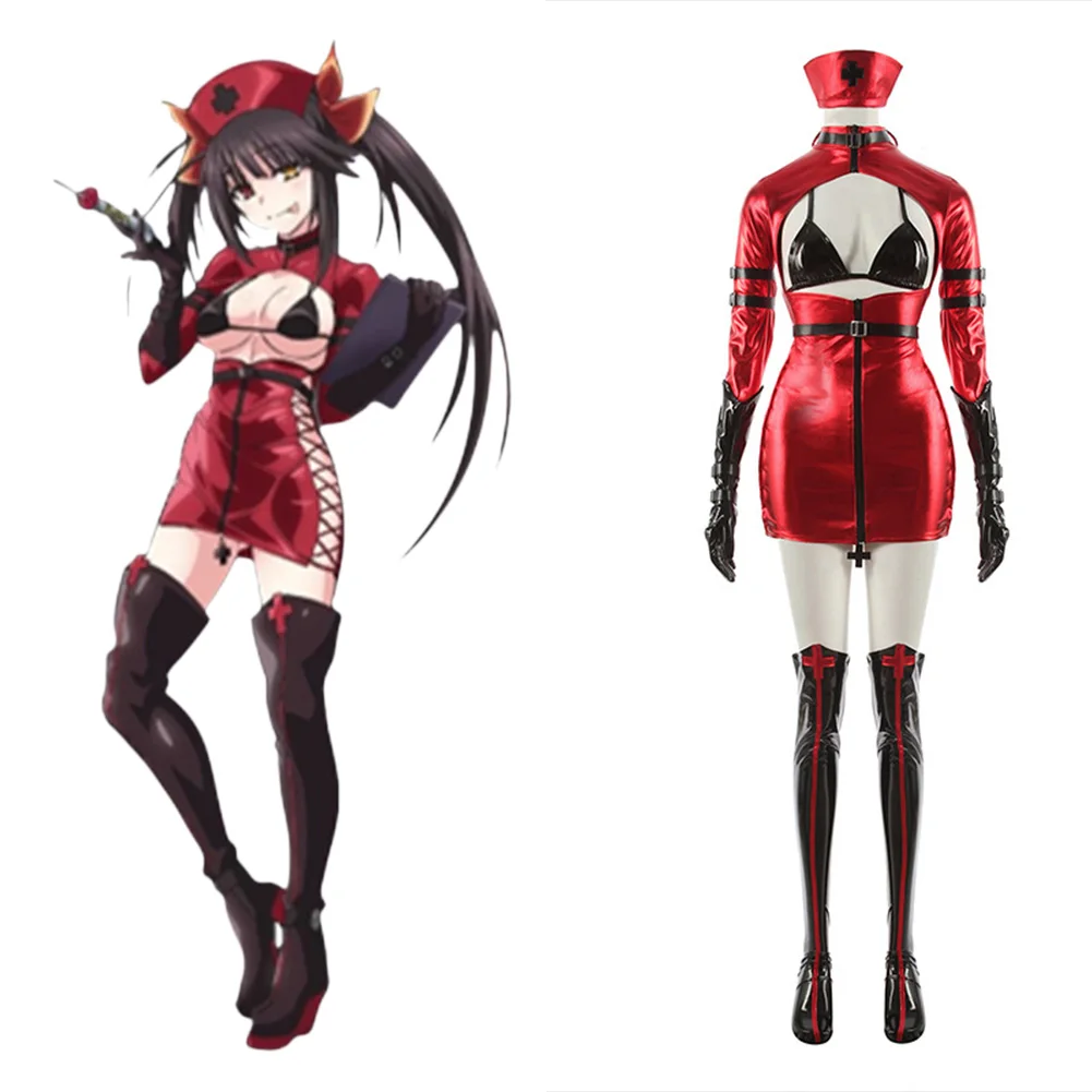 Anime Date A Bullet Tokisaki Kurumi Cosplay Costume Women Girls Nurse Uniform Outfits Halloween Carnival Costumes
Anime Date A Bullet Tokisaki Kurumi Cosplay Costume Women Girls Nurse Uniform Outfits Halloween Carnival Costumes