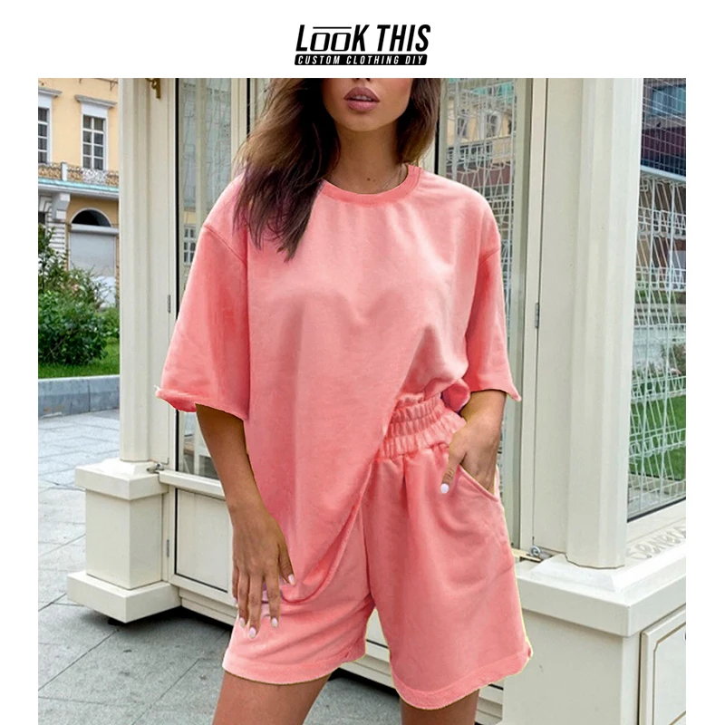 Candy Solid Color Summer Tracksuits Womens Two Peices Set Leisure Outfits Cotton Oversized T-shirts High Waist Shorts Clothing
Candy Solid Color Summer Tracksuits Womens Two Peices Set Leisure Outfits Cotton Oversized T-shirts High Waist Shorts Clothing