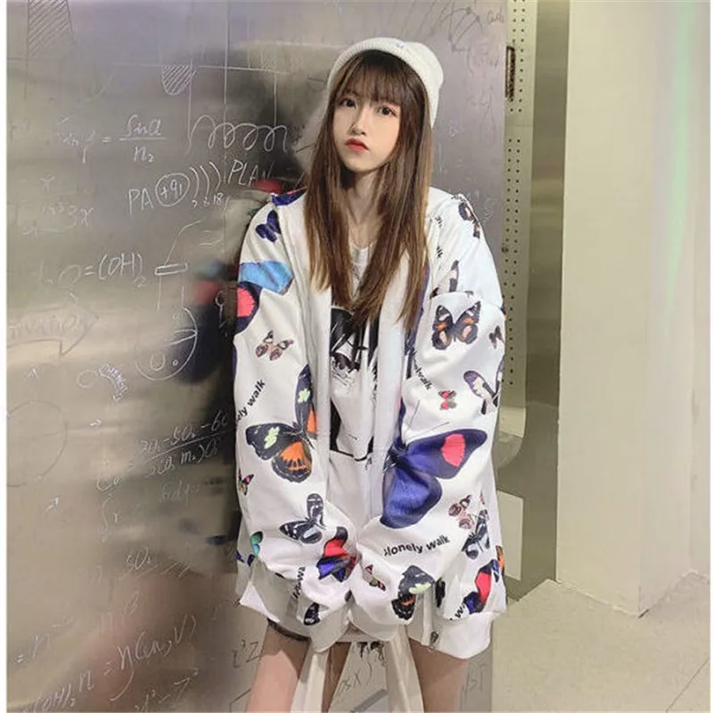 Japan Kpop Fashion Hoody Lady Women Autumn New Party Sweatshirt Butterfly Blue Pink Fashion Female Hood Harajuku Hoodie
Japan Kpop Fashion Hoody Lady Women Autumn New Party Sweatshirt Butterfly Blue Pink Fashion Female Hood Harajuku Hoodie