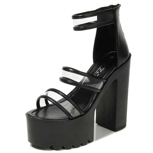 Designer 2021 New Sexy Fashion PVC Women's Sandals Summer Black Chunky Platform Square High Heels Casual Woman Shoes G0037
Designer 2021 New Sexy Fashion PVC Women's Sandals Summer Black Chunky Platform Square High Heels Casual Woman Shoes G0037