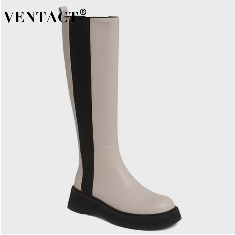VENTACT Real Leather Knee High Boots For Women Shoes Platform Thick Bottom Mixed Color Winter Ladies Footwear Size 34-39
VENTACT Real Leather Knee High Boots For Women Shoes Platform Thick Bottom Mixed Color Winter Ladies Footwear Size 34-39