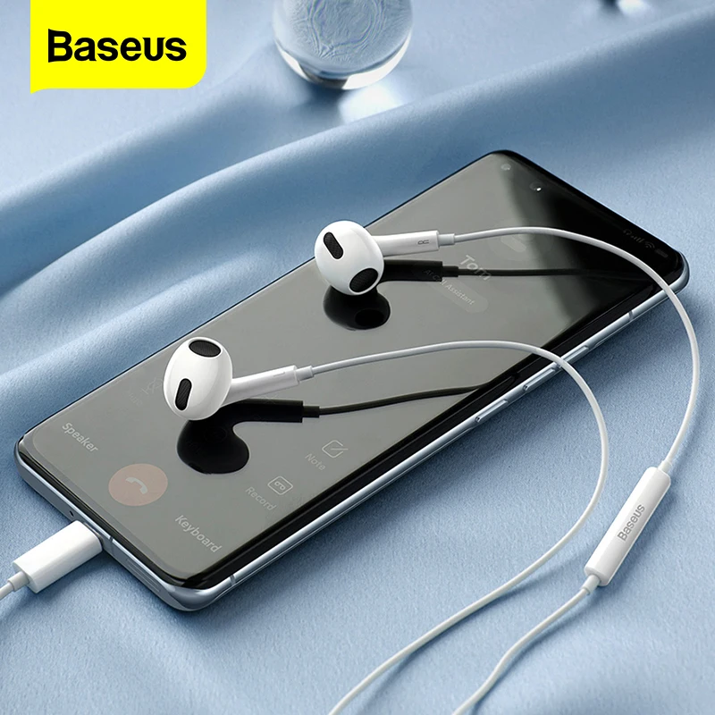 Baseus Wired Earphone Type C In Ear Earbuds HeadPhone With Microphone Audio Headset For Xiaomi Mi Redmi Samsung S21 Huawei P40
Baseus Wired Earphone Type C In Ear Earbuds HeadPhone With Microphone Audio Headset For Xiaomi Mi Redmi Samsung S21 Huawei P40