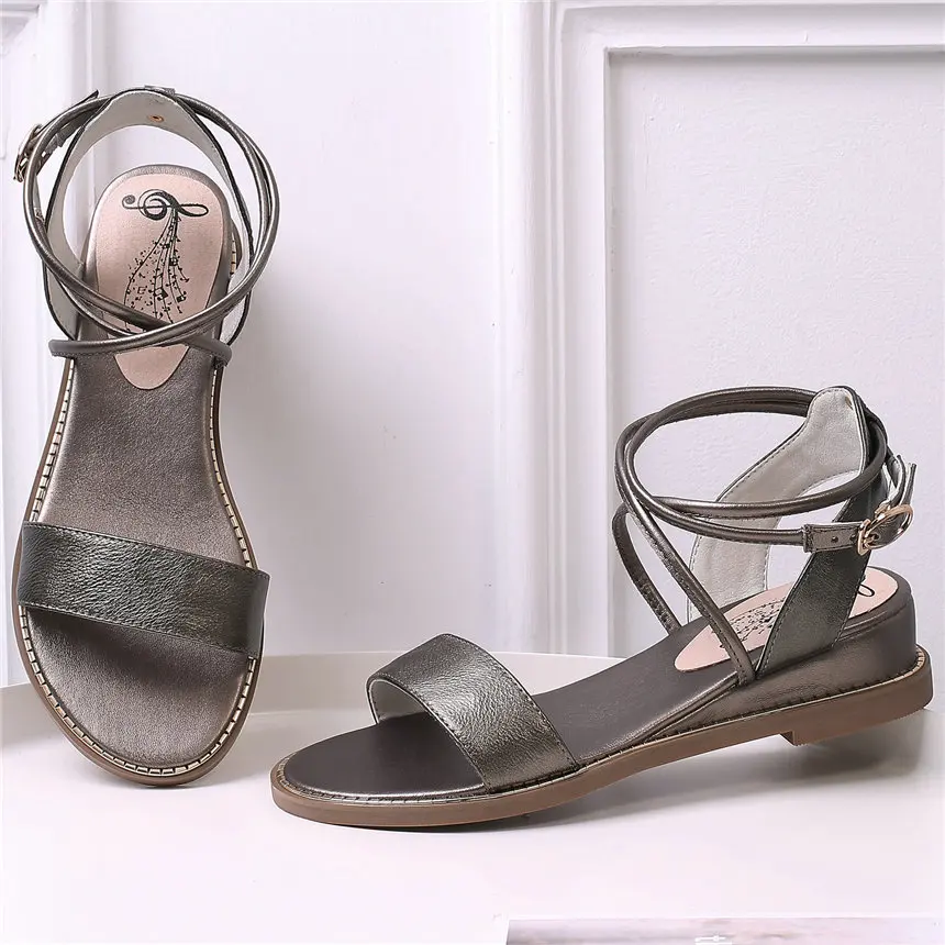 2020 Women Genuine Leather Wedges Gladiator Sandals Female Open Toe Ankle Cross Strap Summer Platform Oxfords Shoes Casual Shoes
2020 Women Genuine Leather Wedges Gladiator Sandals Female Open Toe Ankle Cross Strap Summer Platform Oxfords Shoes Casual Shoes