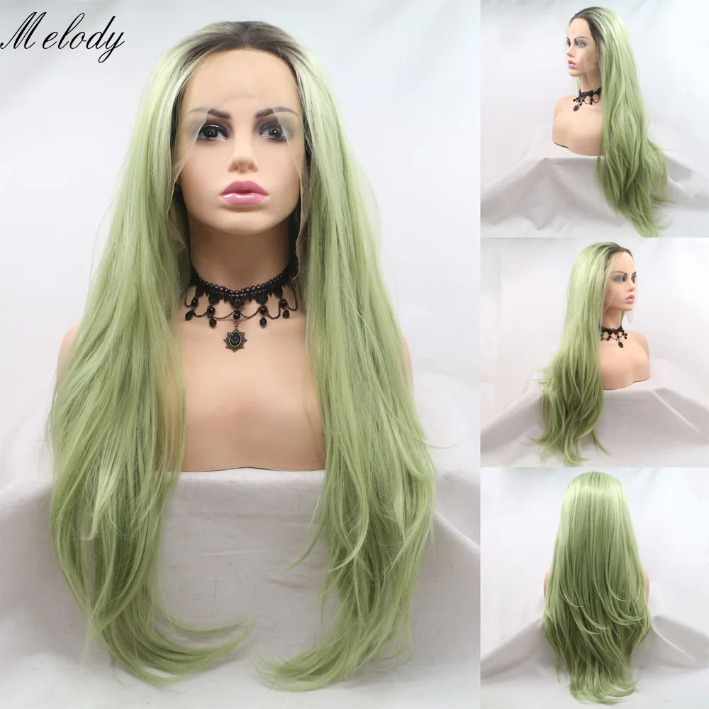 Melody Long Green with Dark Root Silky Straight Synthetic Lace Front Wigs for women, Drag Queen with Heat Resistant Fiber Hair
Melody Long Green with Dark Root Silky Straight Synthetic Lace Front Wigs for women, Drag Queen with Heat Resistant Fiber Hair