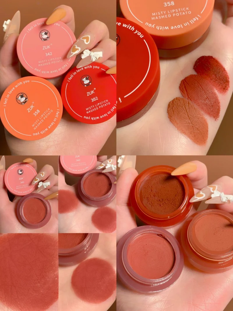 Fashionable Lip Mud Velvet Matte Lip Gloss Long-lasting Moisturizing Lipstick Lip And Cheek Dual Use Natural Lips Makeup Beauty
Fashionable Lip Mud Velvet Matte Lip Gloss Long-lasting Moisturizing Lipstick Lip And Cheek Dual Use Natural Lips Makeup Beauty