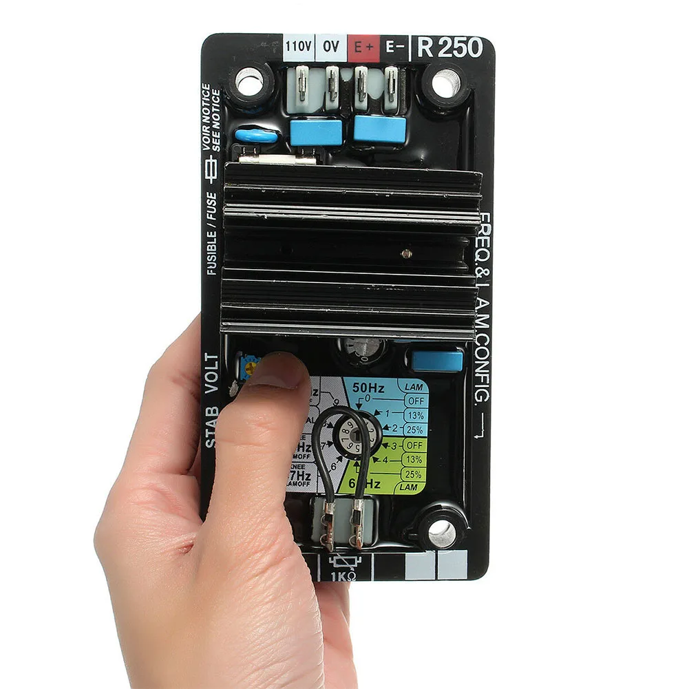 AVR R250 Automatic Voltage Regulator Practical Stabilizer Replacement Module Accessories Components Tool For Leroy Somer
AVR R250 Automatic Voltage Regulator Practical Stabilizer Replacement Module Accessories Components Tool For Leroy Somer