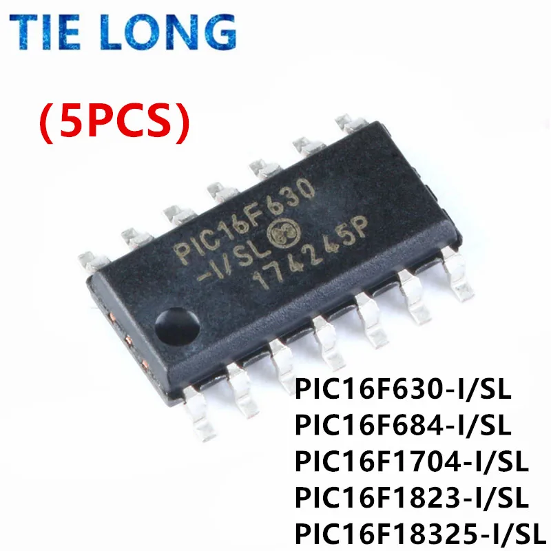 5 шт. PIC16F630-I/SL PIC16F630 16F630 PIC16F1823 PIC16F1823-I/SL PIC16F684-I/SL PIC16F684 SOP14 PIC16F1704-I/SL PIC16F18325 SMD
5 шт. PIC16F630-I/SL PIC16F630 16F630 PIC16F1823 PIC16F1823-I/SL PIC16F684-I/SL PIC16F684 SOP14 PIC16F1704-I/SL PIC16F18325 SMD