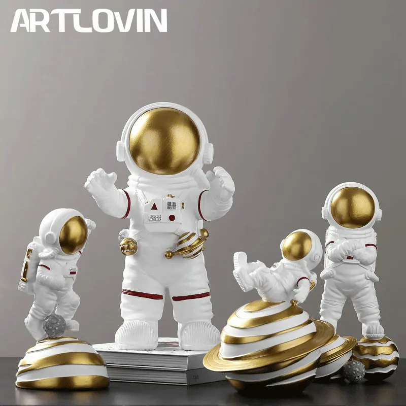 New Modern Home Decor Astronaut Figures Birthday Gift For Man & Boyfriend Abstract Statue Fashion Spaceman Sculptures Gold Color
New Modern Home Decor Astronaut Figures Birthday Gift For Man & Boyfriend Abstract Statue Fashion Spaceman Sculptures Gold Color