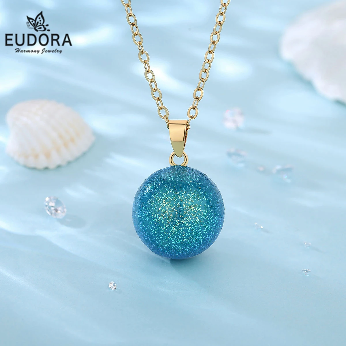 Eudora Harmony Ball Blue Pregnancy Chime Ball Angel Caller Bola Pendant Necklace Fina Fashion Jewelry for Women Gift n14n382G
Eudora Harmony Ball Blue Pregnancy Chime Ball Angel Caller Bola Pendant Necklace Fina Fashion Jewelry for Women Gift n14n382G