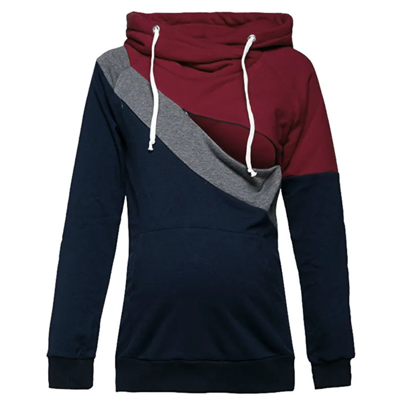 New Maternity Clothes Pregnancy Nursing Long Sleeves Tshirt Women Hooded Breastfeeding Tops Patchwork T-shirt For Pregnant Women
New Maternity Clothes Pregnancy Nursing Long Sleeves Tshirt Women Hooded Breastfeeding Tops Patchwork T-shirt For Pregnant Women