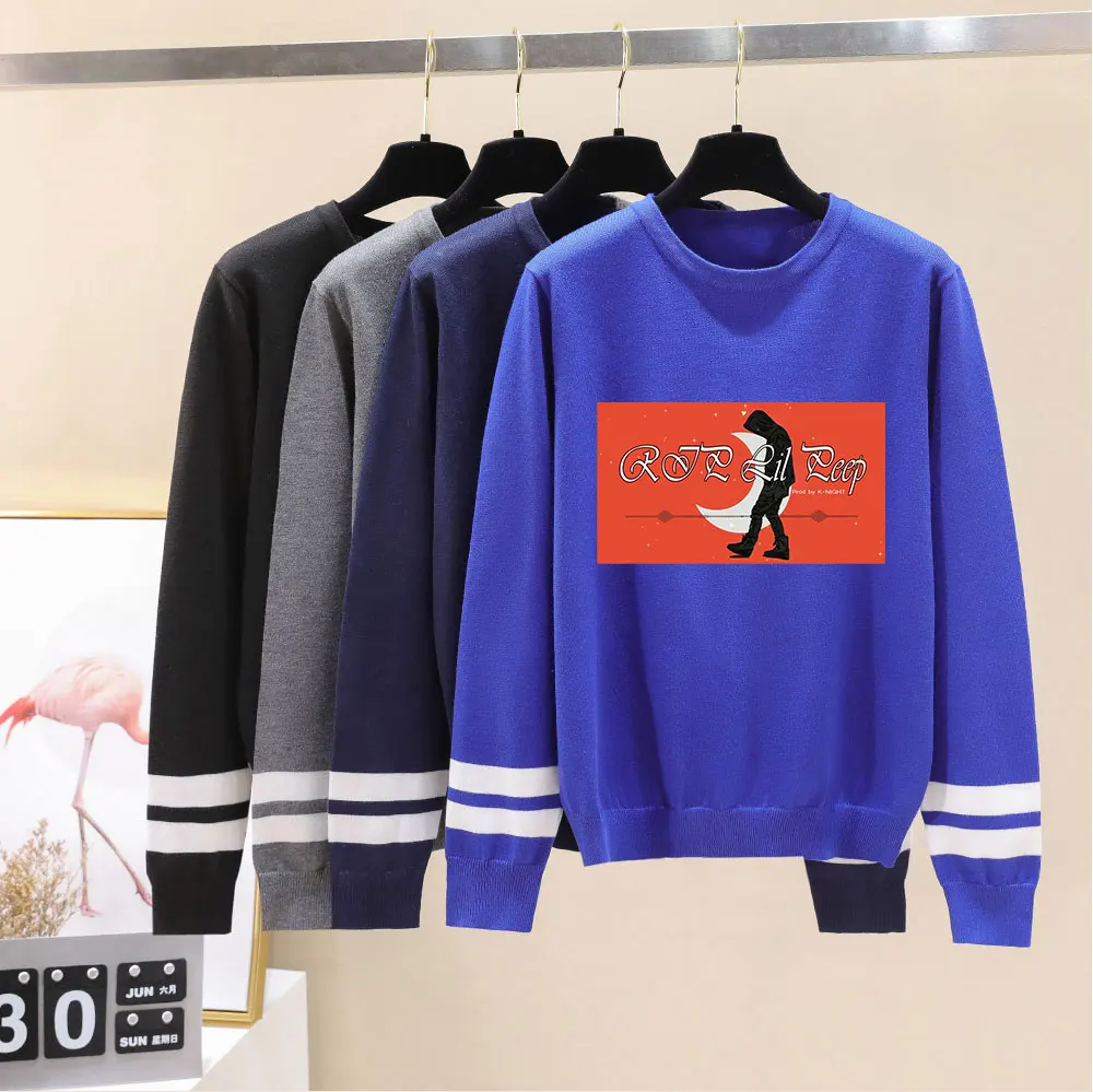Lil Peep New Listing Lovers Sweater Sweater Autumn O-neck Knitted Long Sleeves Sweater Fashion Print Quality Women Warm Pullover
Lil Peep New Listing Lovers Sweater Sweater Autumn O-neck Knitted Long Sleeves Sweater Fashion Print Quality Women Warm Pullover