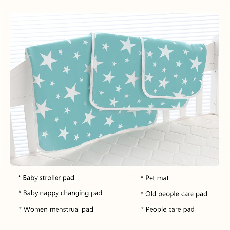 Reusable Baby Changing Mats Cover Baby Diaper Mattress Diaper for Newborn Cotten Waterproof Changing Pats Flool Play Mat
Reusable Baby Changing Mats Cover Baby Diaper Mattress Diaper for Newborn Cotten Waterproof Changing Pats Flool Play Mat