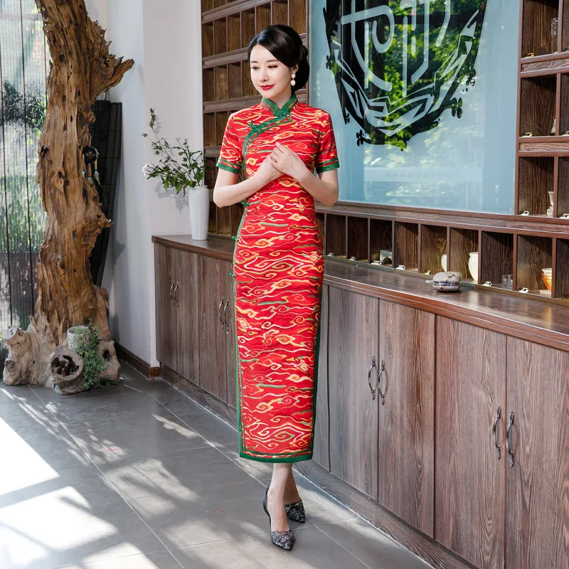 Fashion Chinese Style Cheongsam Dress Bodycon Vestidos Women Summer Dress Ladies Vintage Party Dresses Clothes
Fashion Chinese Style Cheongsam Dress Bodycon Vestidos Women Summer Dress Ladies Vintage Party Dresses Clothes