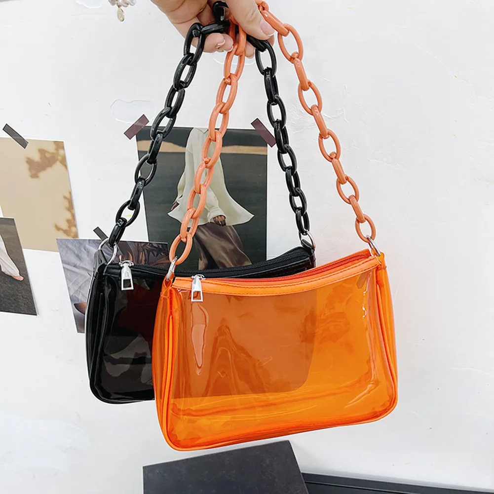 Fashion Women Transparent Acrylic Chian Shoulder Underarm Bag Casual Ladies Small Handbags Purse
Fashion Women Transparent Acrylic Chian Shoulder Underarm Bag Casual Ladies Small Handbags Purse
