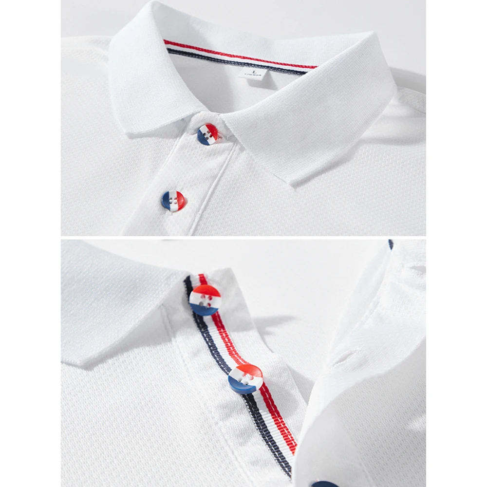 Men's icy silk Lapel short sleeve polo t-shirt casual and comfortable in summer with loose and breathable half sleeve T-shirt
Men's icy silk Lapel short sleeve polo t-shirt casual and comfortable in summer with loose and breathable half sleeve T-shirt