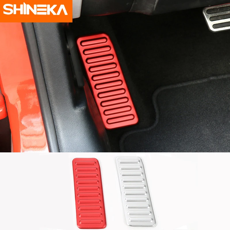 SHINEKA Car Styling Aluminum Alloy Car Left Foot Step Pedal Foot Rest Pedal Cover Anti Slip for Ford Mustang 2015 +
SHINEKA Car Styling Aluminum Alloy Car Left Foot Step Pedal Foot Rest Pedal Cover Anti Slip for Ford Mustang 2015 +