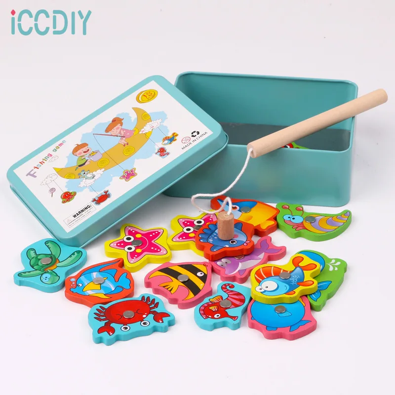 Montessori Children's Wooden Magnetic Fishing Toy Parent-child Interactive Puzzle Game for Boys and Girls
Montessori Children's Wooden Magnetic Fishing Toy Parent-child Interactive Puzzle Game for Boys and Girls