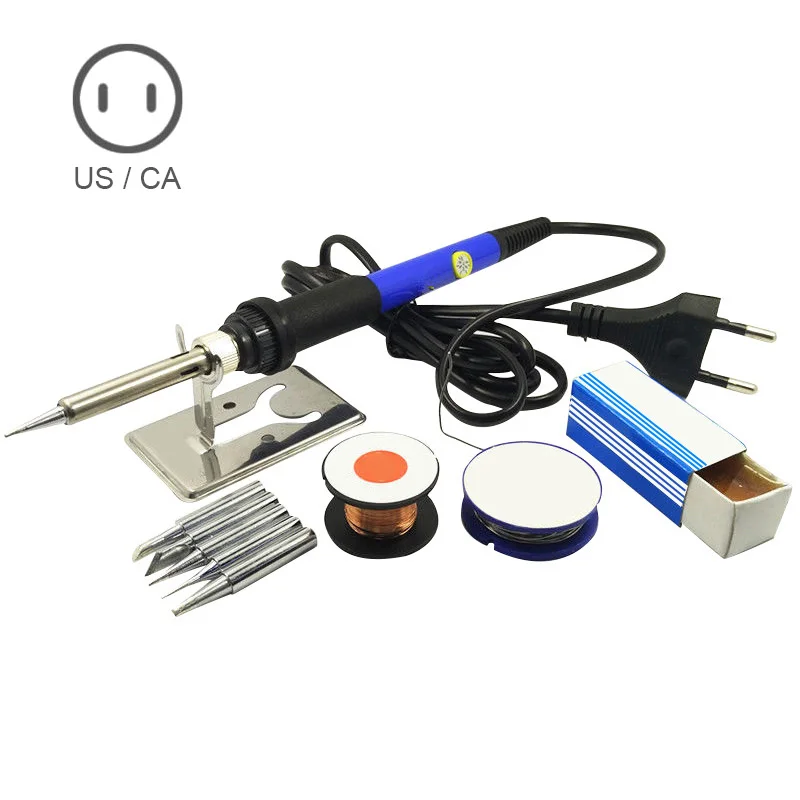 60W 220V 110V Electric Soldering Iron Set Tool Kit Solder Wire Tips Stand PLDI889
60W 220V 110V Electric Soldering Iron Set Tool Kit Solder Wire Tips Stand PLDI889