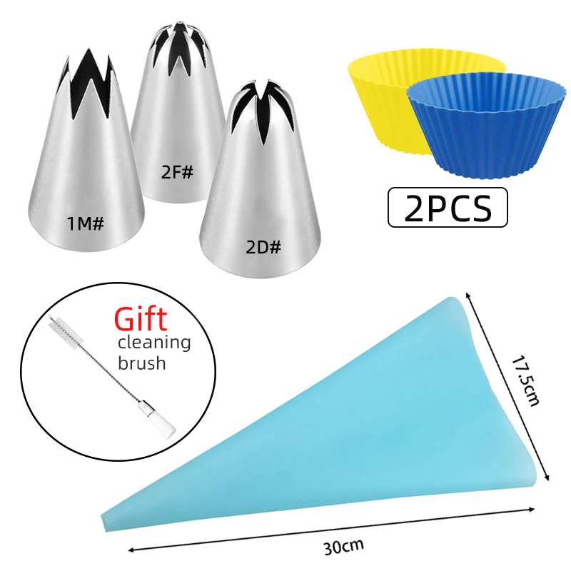 3pcs Lagre Pastry Nozzles Baking Tools Set Stainless Steel Seamless Piping Tips Cupcake Cake Cookies Decorating Bakeware Sets
3pcs Lagre Pastry Nozzles Baking Tools Set Stainless Steel Seamless Piping Tips Cupcake Cake Cookies Decorating Bakeware Sets
