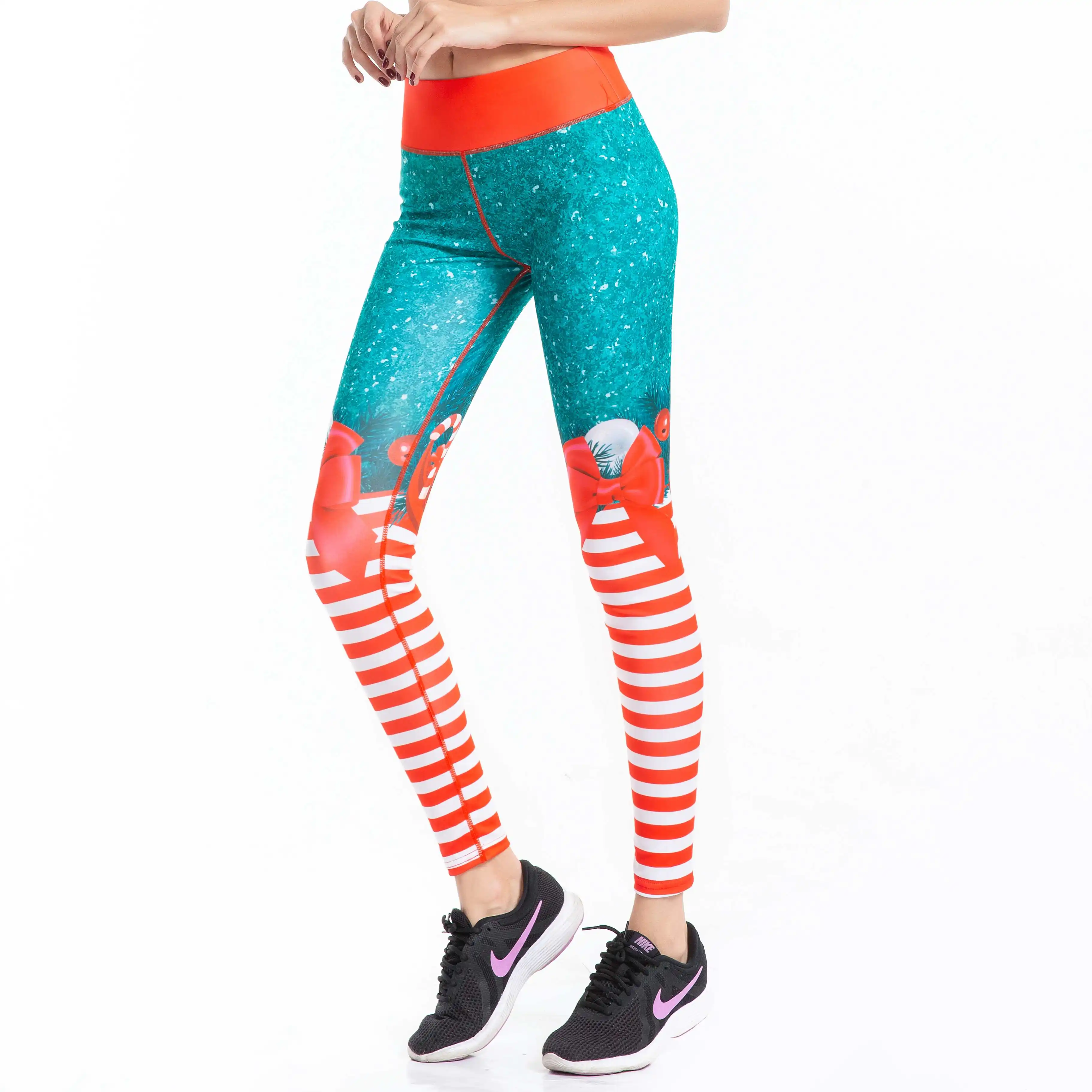 Леггинсы Hayoha с высокой талией и рождественским принтом, эластичные дышащие леггинсы с надписью «Merry Christmas», 2019 
Леггинсы Hayoha с высокой талией и рождественским принтом, эластичные дышащие леггинсы с надписью «Merry Christmas», 2019