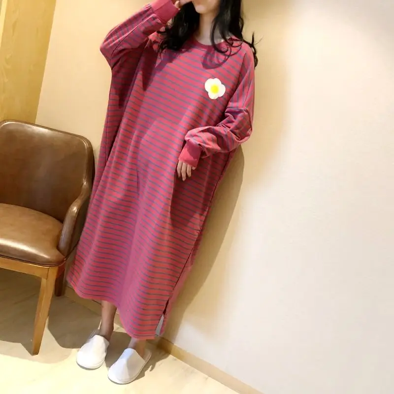 Nightgowns Women Leisure Striped Loose Plus Size 4XL Elegant Soft Korean Style Womens Kawaii Trendy Daily Sleepwear Student Chic
Nightgowns Women Leisure Striped Loose Plus Size 4XL Elegant Soft Korean Style Womens Kawaii Trendy Daily Sleepwear Student Chic