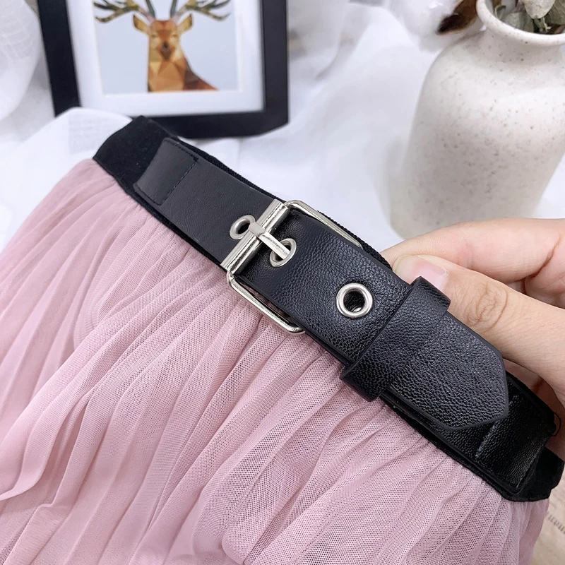 Elegant Midi Tulle Skirt With Decorative Belt Mesh Pleated Skirt Women Elastic High Waist Long Skirts Womens Clothing
Elegant Midi Tulle Skirt With Decorative Belt Mesh Pleated Skirt Women Elastic High Waist Long Skirts Womens Clothing