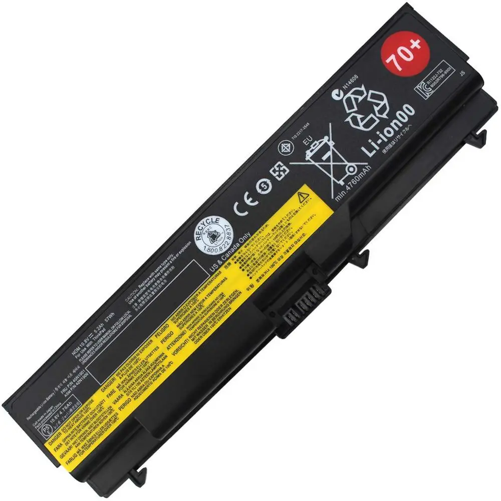 New Original 70+ Laptop Battery For LENOVO ThinkPad T430 T430i T530 T530i L430 L530 W530 45n1000 E40 E420 SL410 SL510 T410 L520